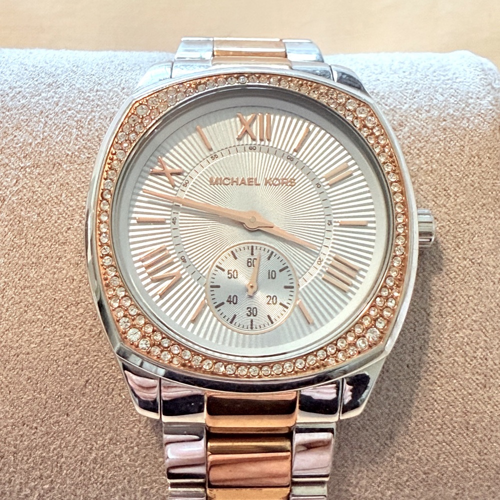 Michael Kors Rose Gold and Silver Women's Watch
